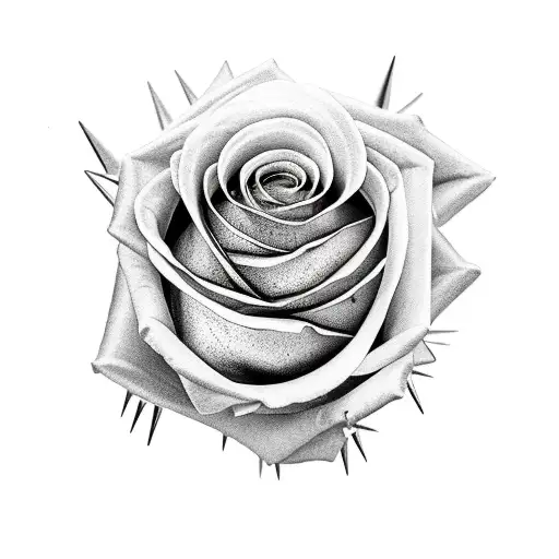 Long Rose With Spikes