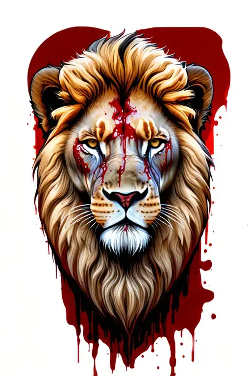 Bloody Lion Head