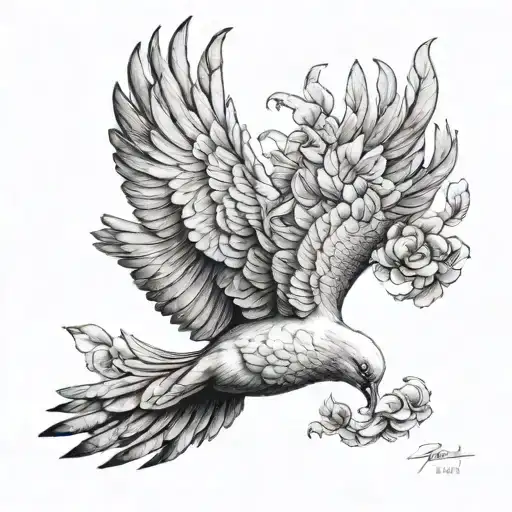 Men Phenix Rebirth Liberation Dove Breaking Free