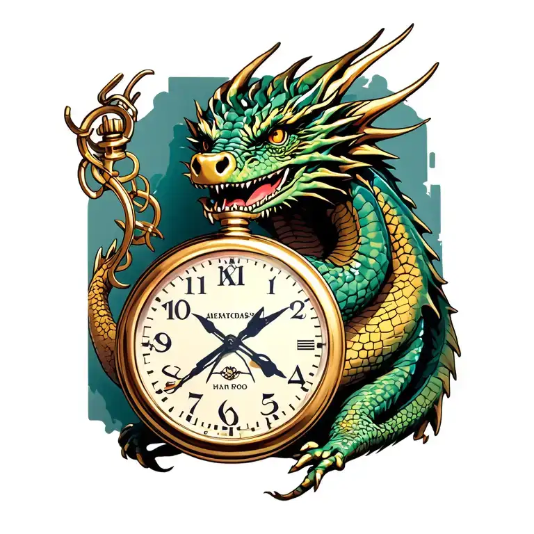 Dragon With A Pocket Watch