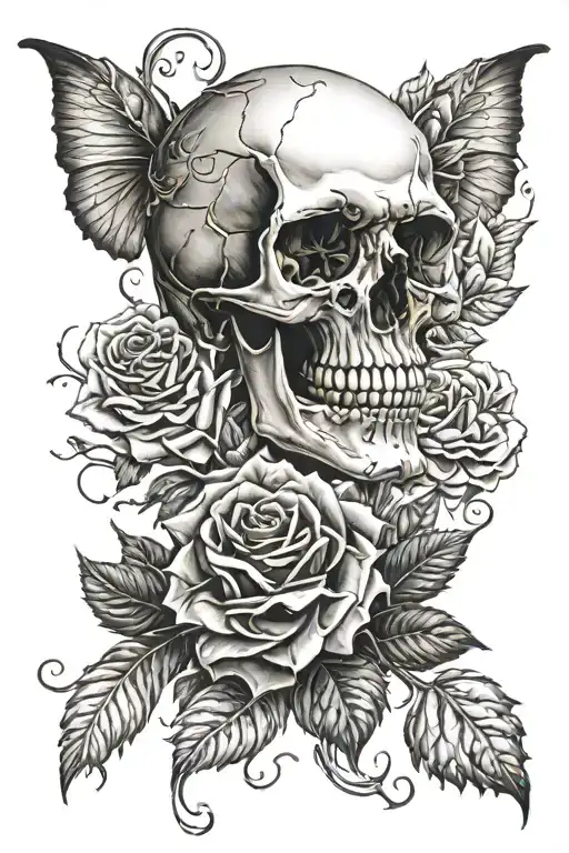 Skull And Roses