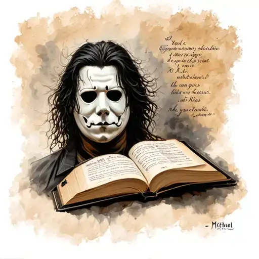 Michael Myers With A Bible Verse Forearm Tat