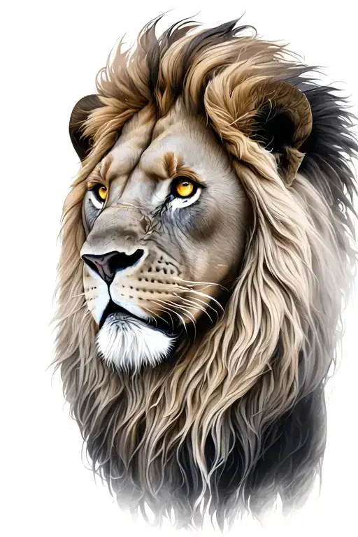 Lion With Golden Eyes