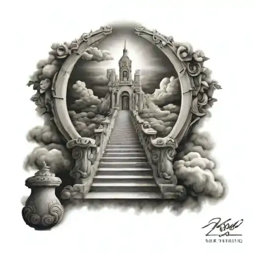 Stairway To Heaven With Sacred Heart