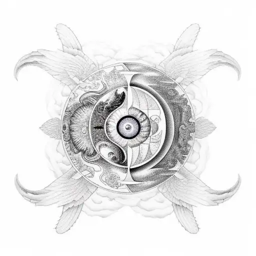 Icarus With Yin Yang