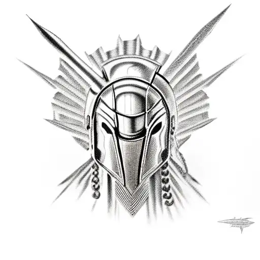 Spartan On Top Of A Horse