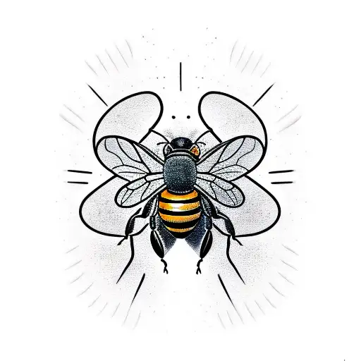 Honey Bee Wearing A Spacesuit