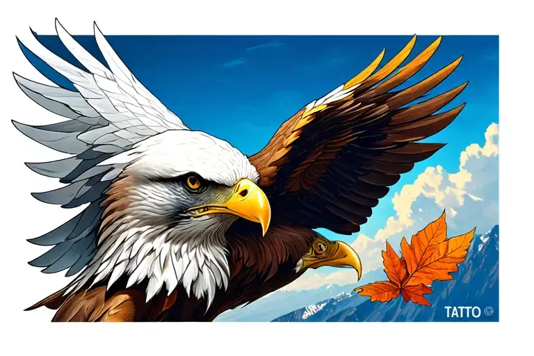 Army Eagle Bright Fall