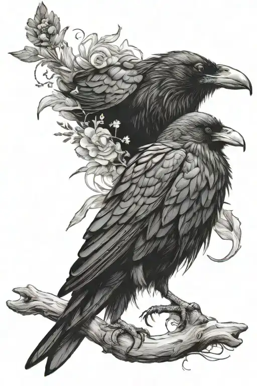 Mix Of Raven And Crow