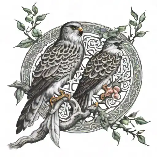 Celtic Tree Of Life Branch Polish Falcon