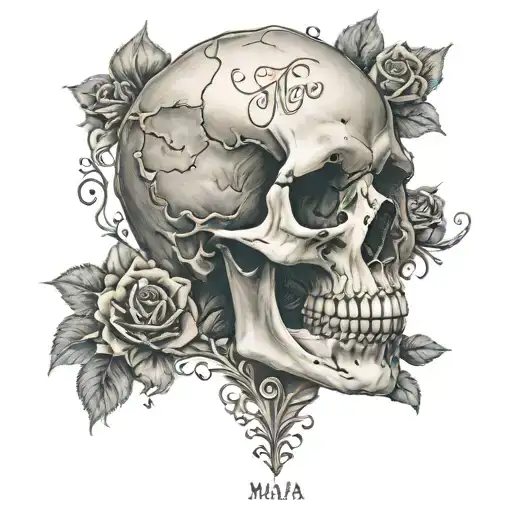 Skull And Name Maja
