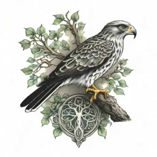 Celtic Tree Of Life Polish Falcon
