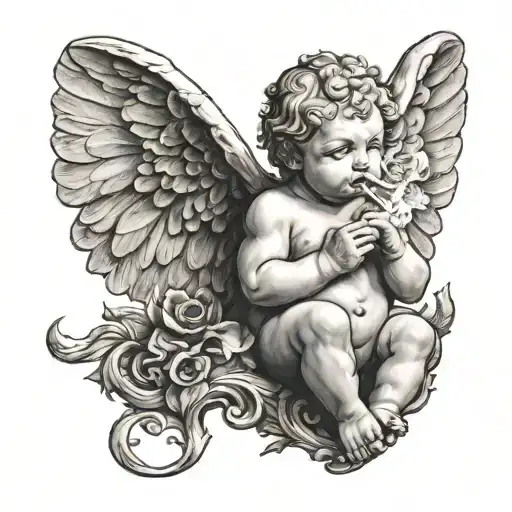 Smoking Cherub
