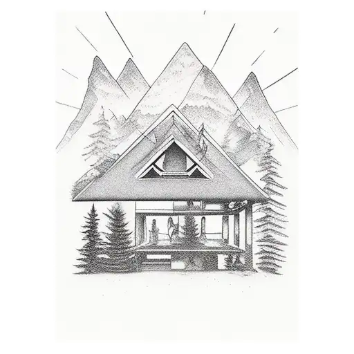 Modern Mountain Home Framing