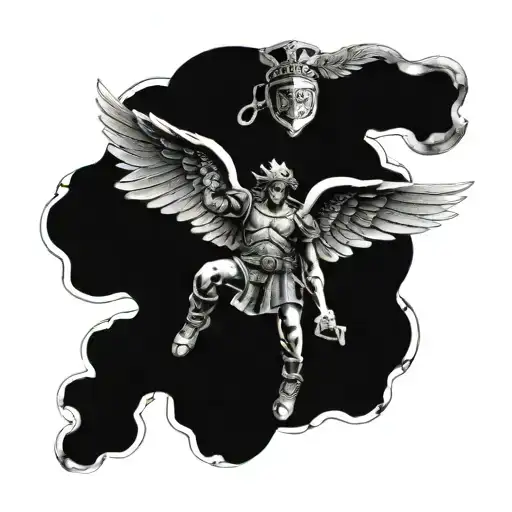 Police Thin Blue Saint Michael