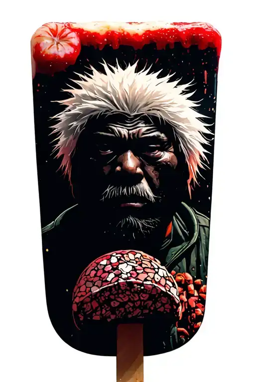 Jiraiya In The Popsicle Scene In Mosaic Pattern