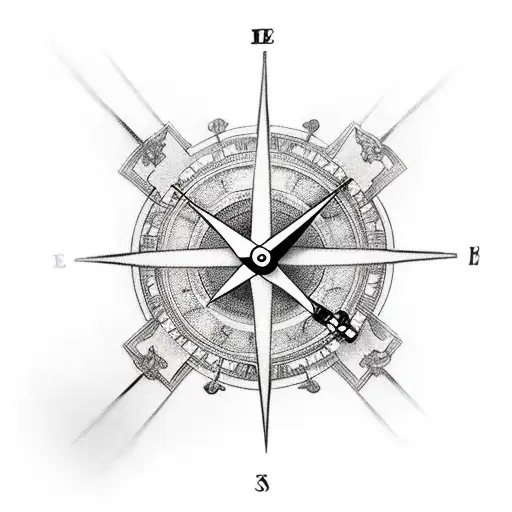 3 Crosses Dove Clock Compass Heaven