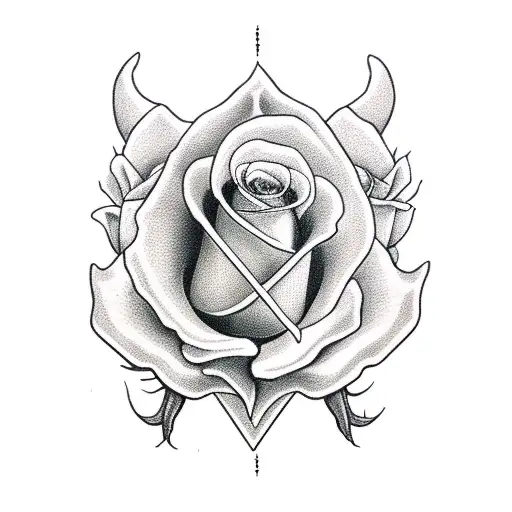 Grim Reaper Sickle With Roses For Upper Arm