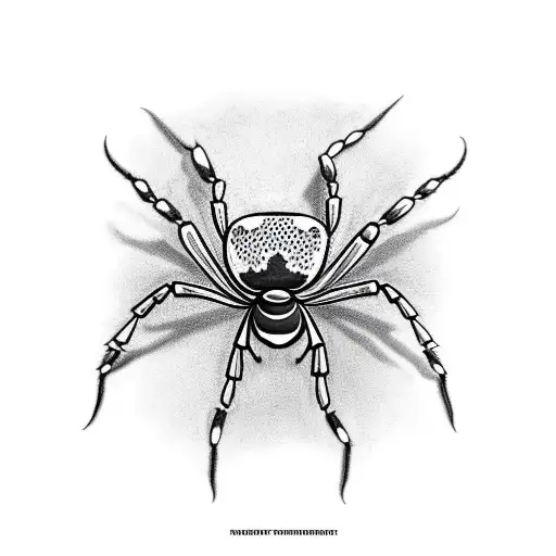 Black Widow Spider Eating Roach