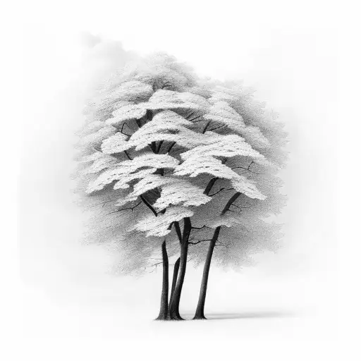 Dark Trees And Clouds Night