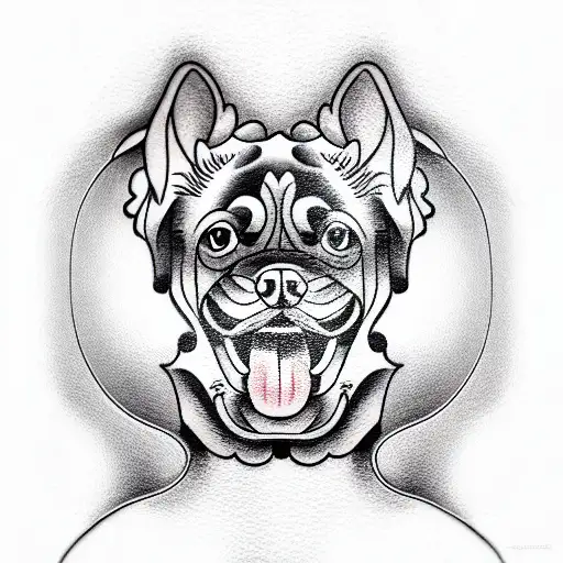 Dog Without Lower Jaw