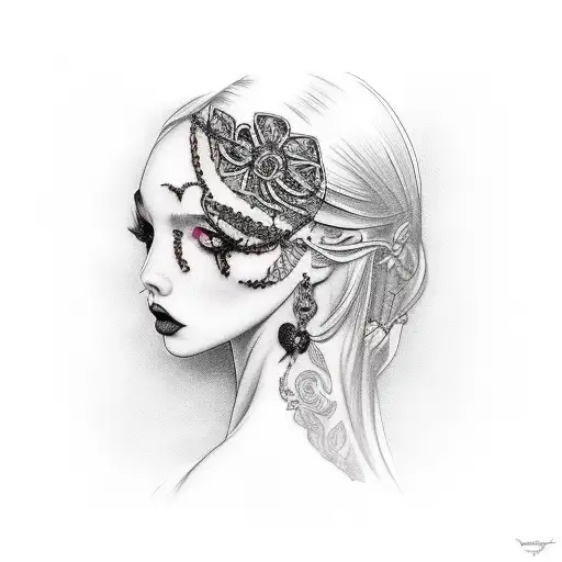 Goth Girl In Lingerie