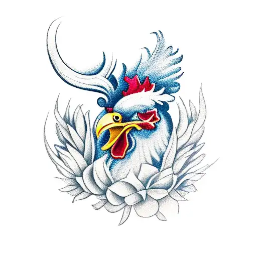 Rooster With Fleur-de-lys