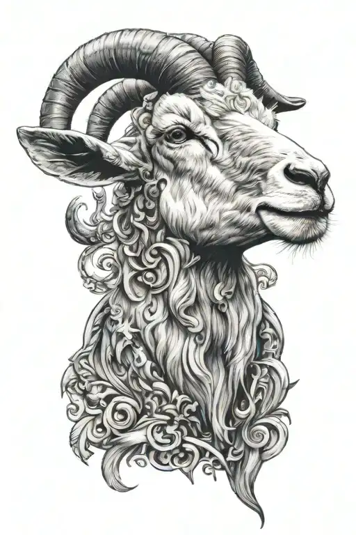 Aries Goat In Kingdom