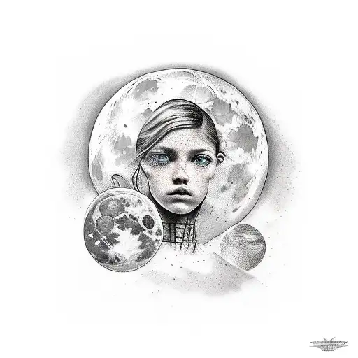 Girl On The Moon