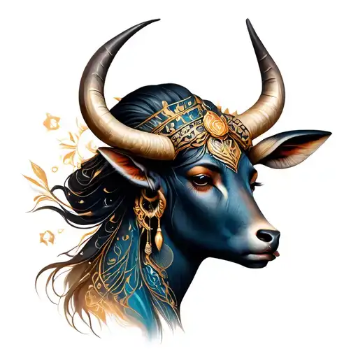 Goddess And Taurus Zodiac Sign