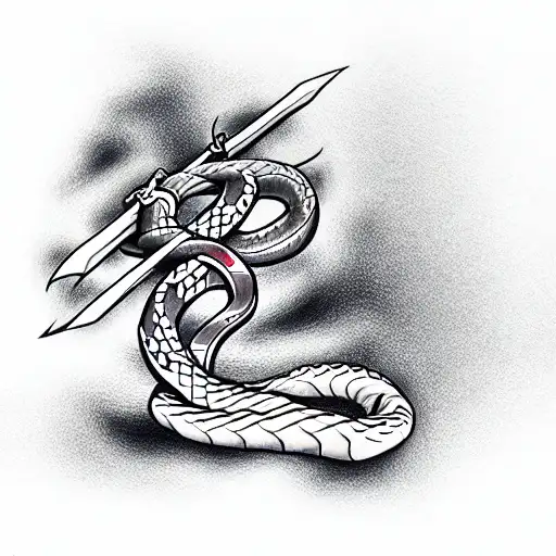 Samurai With Snake