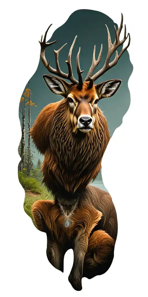 Hunting And Wildlife Scene