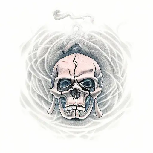 The Grim Reaper Surrounded By Graves