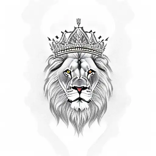 Lion With Queen Crown