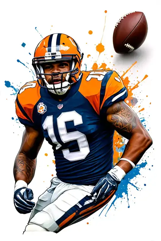 Player Surrounded Football Player