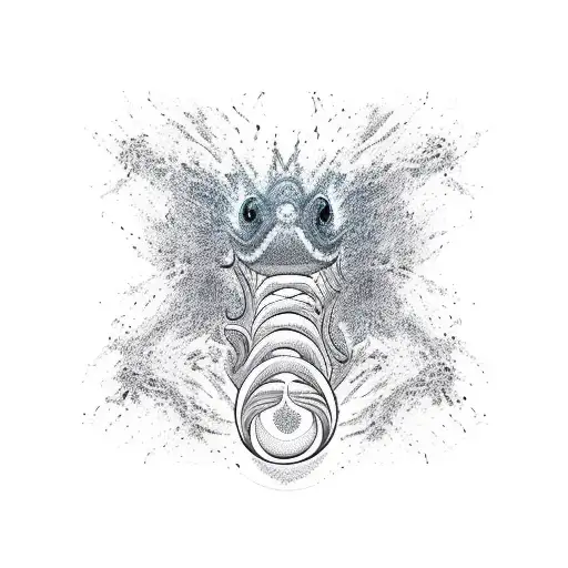 An Abstract Representation Of A Cobra Made Up Of Various Animal Silhouettes