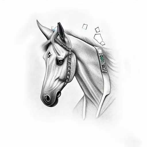 Horse With Diamonds On Head