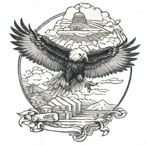 Besiktas And Eagle Soaring