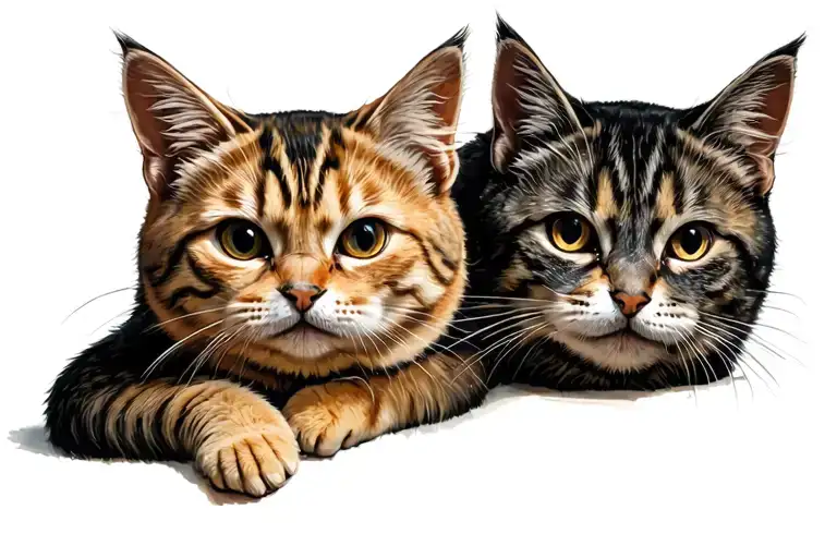 Cute Cat But With An Evil Shadow