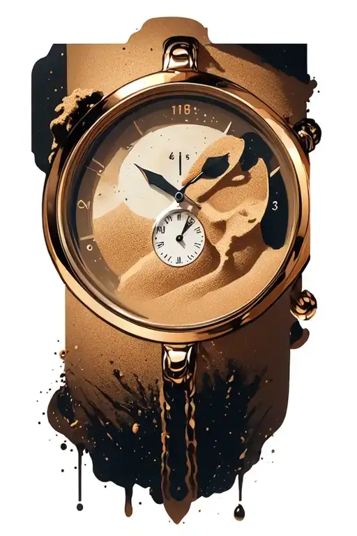 Combined Sand Watch And Watch