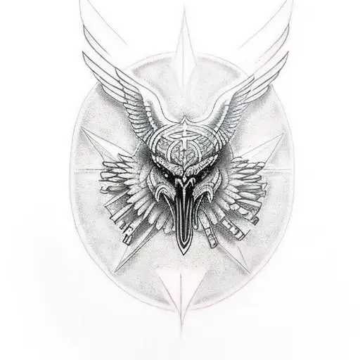 Blood Eagle Tattoo With A University Twist