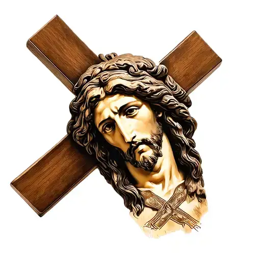 Ena Leonor And A Cross Of Jesus Christ