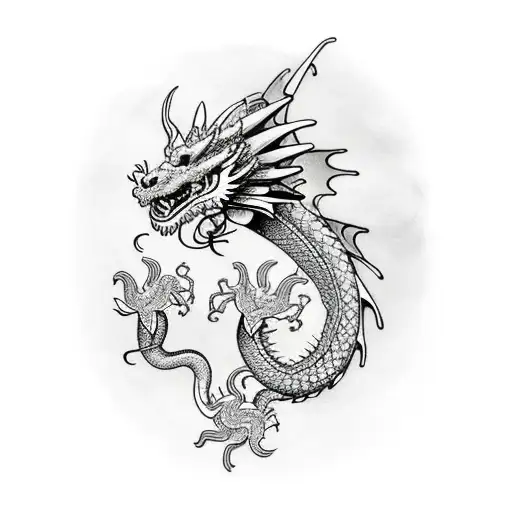 Dragon On Cosmos For Woman