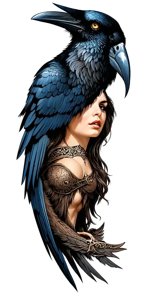 Morrigan Irish Goddess Crow Battle