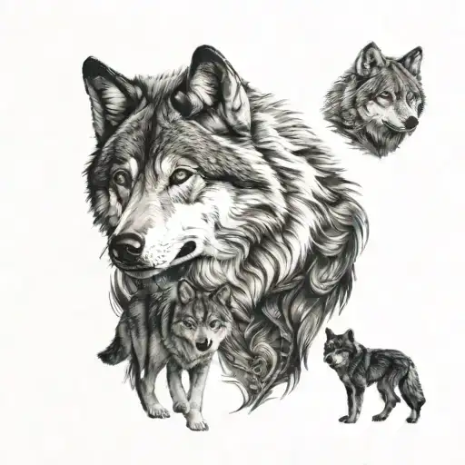 Old Wolf And Young Wolf