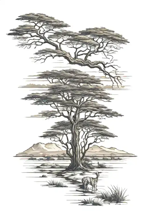 African Savannah Landscape