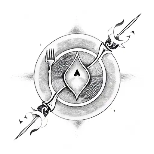 Spades Symbol Made Of Dark Iron