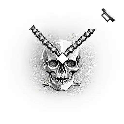 Skeleton Key With Dagger