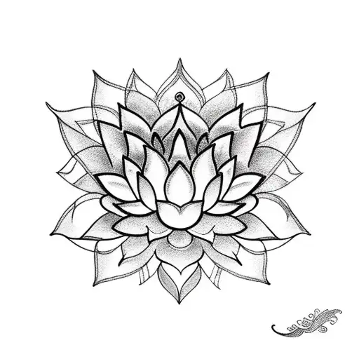 Protection Lotus And Moon