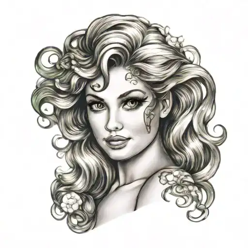 Realistic Neapolitan Mermaid Face